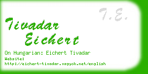 tivadar eichert business card